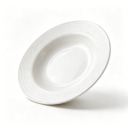 8.5-Inch Ceramic Deep Pasta Bowls (Set of 2).