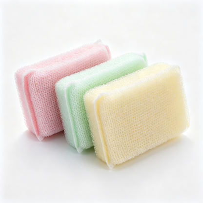 Heavy-Duty Diamond Mesh Cleaning Sponge Pack