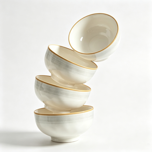 Ceramic Underglaze Noodle Bowls